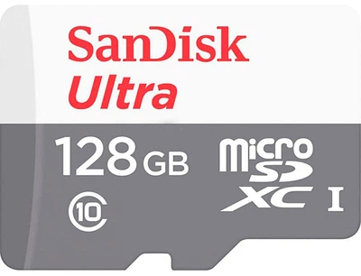 Карта пам'яті SANDISK Ultra microSDXC 128GB UHS-I U1 V10 (SDSQUNR-128G-GN3MN)
