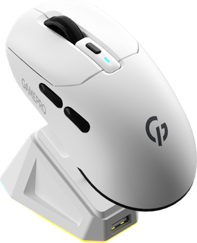 Миша GamePro Genesis Airmaster Wireless/Bluetooth/USB White (GM167W)