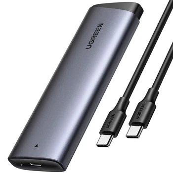 Внешний карман для SSD M.2 Ugreen CM767 USB Type-C 3.2 Gen 2 NVMe 10 Гбит/с Grey (35267)