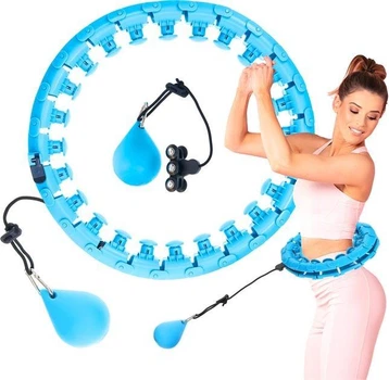 Хула хуп для схуднення живота з вантажем Intelligent hulahoop Синій (1011107-Blue)