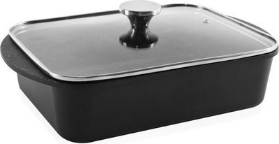 Brytfanna do piekarnika Orion Grande z pokrywką granitowa prostokątna 40 x 27.5 x 12 cm (8592381143190)