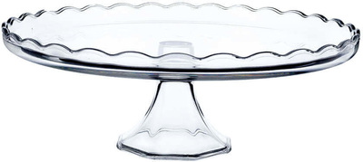 Patera na ciasto Kadax szklana na nodze 32 cm (5903699425718)