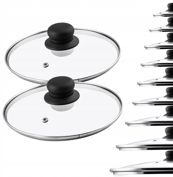 Набір кришок Kadax скляних 2x22 см (5903699442883)