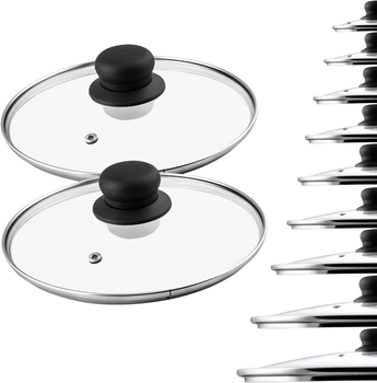 Набір кришок Kadax скляних 2x24 см (5903699442890)