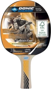 Ракетка для настільного тенісу Donic LEGENDS 200 FSC світло-коричнева 705221