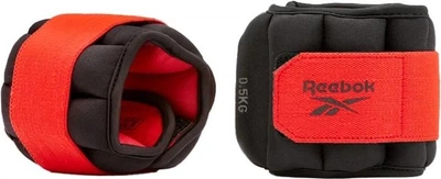 Утяжелители для лодыжки Reebok FLEXLOCK ANKLE WEIGHTS черно-красные (2 х 0,5 кг) RAWT-11270
