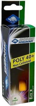 Набор мячей для настольного тенниса Donic ELITE 1* 40+ оранжевый (3 штуки) 608318-40+