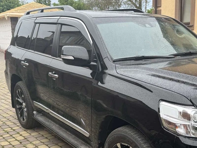 Ветровики с хромированным молдингом Niken Luxury (4 шт) для Toyota Land Cruiser 200 2007-2021 гг