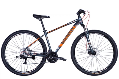 Велосипед AL 29" Discovery BASTION DD CS рама-17" серо-оранжевый 2025