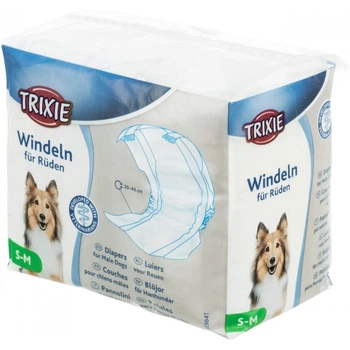 Підгузки для кобелів Trixie поліестер розмір S-M 30-46 см 12 шт (MLZ7250)
