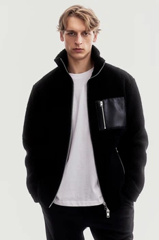 Куртка тедді H&M 1235656002c45 S чорна (100002107)