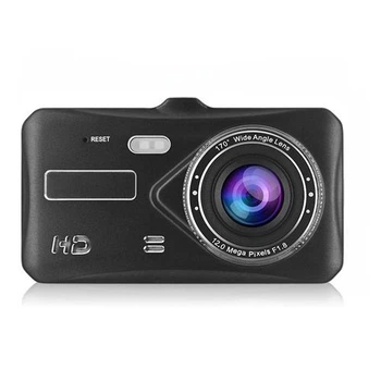 Автомобильный видеорегистратор T672 4 дюйма две камеры Full HD Черный