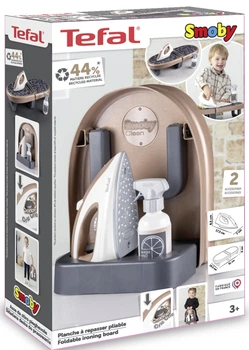 Ігровий набір Smoby Toys Складна дошка для прасування Тефаль з аксесуарами (7600330123) (3032163301233)