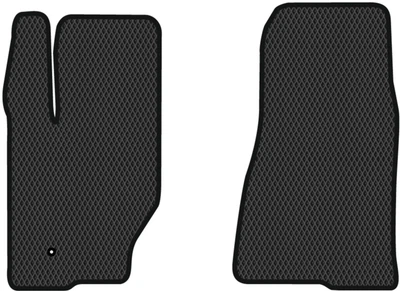 EVA коврики EVAtech в салон авто передние для Jeep Commander 2005-2010 1 поколения SUV EU Черный кант (JP12296A2LA1RBB)