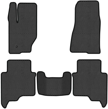 EVA коврики EVAtech в салон авто для Jeep Commander 2005-2010 1 поколения SUV EU Черный кант (JP12296C5LA1SBB)