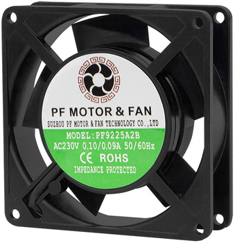 Вентилятор Blow 92 x 25 мм 230 В кульковий Terminal (5900804079170)