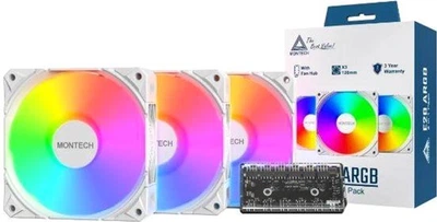 Кулер MONTECH E28 ARGB 3 PACK (W)
