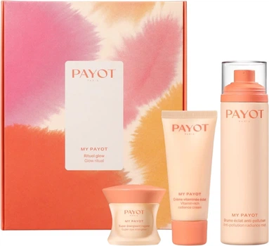 Zestaw do pielęgnacji twarzy Payot My Payot Rituel Glow Krem do twarzy 30 ml + Mgiełka do twarzy 100 ml + Krem pod oczy 15 ml (3390150595578)