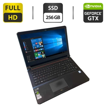 Игровой ноутбук Clevo N155RDi / 15.6" (1920x1080) TN / Intel Core i7-6700HQ (4 (8) ядра по 2.6 - 3.5 GHz) / 16 GB DDR3 / 256 GB SSD / nVidia GeForce GTX 960, 2 GB GDDR5, 128-bit / WebCam б/у