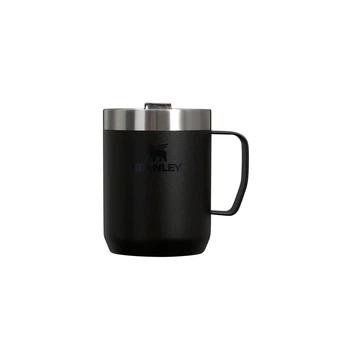 Термокружка з ручкою 230мл, нержавіюча сталь STANLEY Classic Camp Mug Black 2.0 10-11444-064