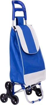 Wózek na zakupy ModernHome by Multistore 25 litrów na 6 kółkach Niebieski (5905817001965) (955555912696547) - Outlet