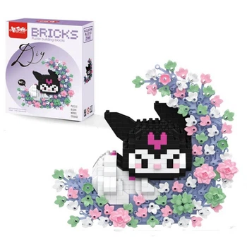 Конструктор из миниблоков фигурка Куроми на цветочной луне Bricks 150 деталей детский пиксельные блоки (MC4588)