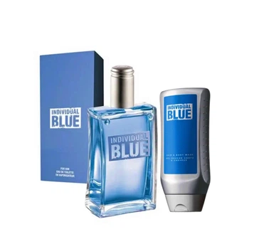 Мужской парфюмированный набор 2-в-1 Avon Individual Blue: Туалетная вода Avon Individual Blue 100 мл + Шампунь-гель Avon Individual Blue 250 мл