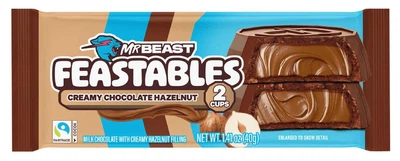 Шоколадные конфеты Feastables MrBeast Creamy Hazelnut Chocolate Cups 40г