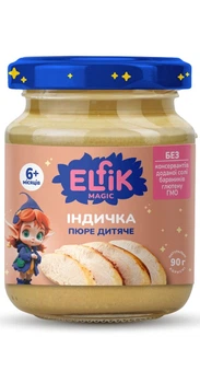 Пюре детское с индейкой Elfik Magic 90 г х 6 шт