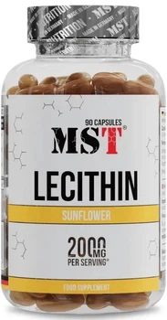 Подсолнечный Лецитин MST Lecithin Sunflower 1000 мг 90 софтгель