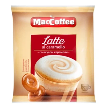 Кофейный напиток Maccoffee Latte al caramello с ароматом карамели 20*22 г