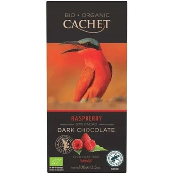 Шоколад чорний Cachet Bio Organic Raspberry (57% cacao) 21368 - 90 g
