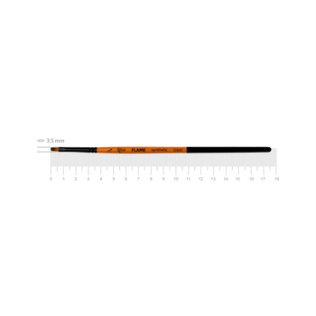Кисть синтетика плоская Rosa FLAME 1368F №000