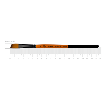 Кисть синтетика угловая Rosa FLAME 1368A №8