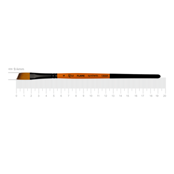 Кисть синтетика угловая Rosa FLAME 1368A №6