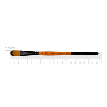 Кисть синтетика овальная Rosa FLAME 1368FR №10