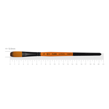 Кисть синтетика овальная Rosa FLAME 1368FR №14