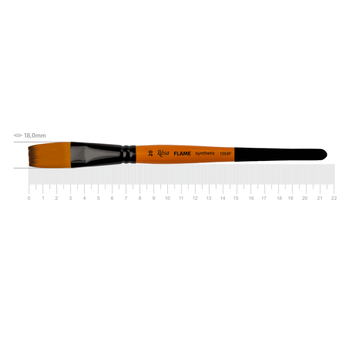 Пензель синтетичний плоский Rosa FLAME 1368F №20