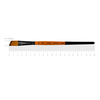 Кисть синтетика угловая Rosa FLAME 1368A №10