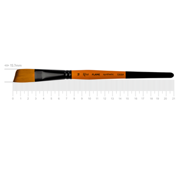 Кисть синтетика угловая Rosa FLAME 1368A №18