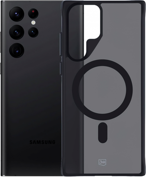 Etui plecki 3MK Smoke Mag do Samsung Galaxy S23 Ultra Black (5903108563468)