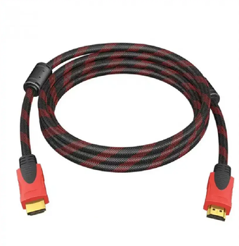 Кабель HDMI-HDMI 5 метров, нейлон, Black/Red ( А000070 )