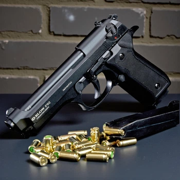 Стартовий пістолет Blow F92 + 25 набоїв, Берета 92, сигнальний, шумовий 9мм