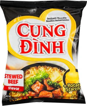 Локшина швидкого приготування Cung Dinh Stewed Beef 77 г (8936010680951)