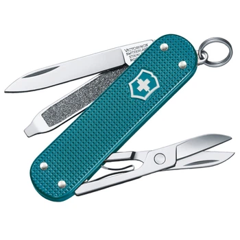Ніж складаний, мультитул Victorinox Classic SD Alox Colors (58мм, 5 функцій), зелений 0.6221.242G