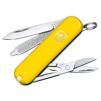 Ніж складаний, мультитул Victorinox Classic SD Ukraine (58мм, 7 функцій), жовто-блакитний 0.6223.8G.28