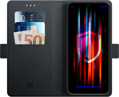 Etui z klapką 3MK Wallet do Samsung Galaxy A35 Black (5903108564489)