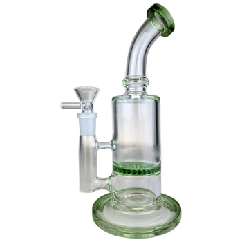 Стеклянный бонг Small Honeycomb Bent 24см боросиликатное стекло