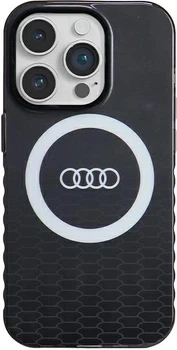 Etui Audi IML Big Logo MagSafe do Apple iPhone 14 Pro Black (AU-IMLMIP14P-Q5/D2-BK)