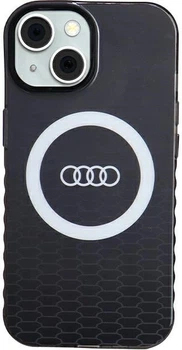Etui Audi IML Big Logo MagSafe do Apple iPhone 15/14/13 Black (AU-IMLMIP15-Q5/D2-BK)